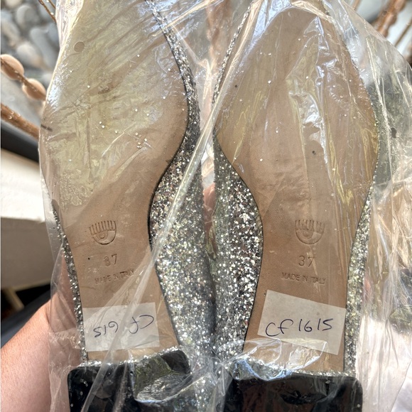 Chiara Ferragni Glitter Loafers with Eye and Lip Design - Picture 9 of 9